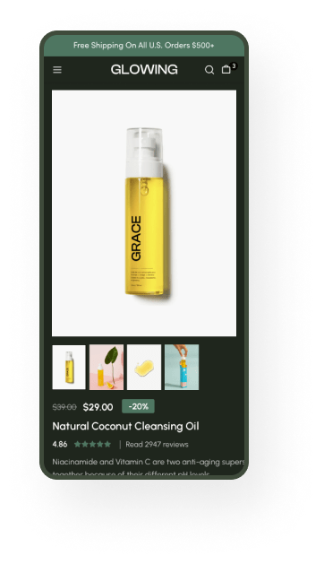 Product Layout Mobile